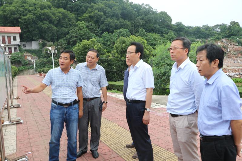 集团董事长兼总经理王叙宇陪同市委常委、庐山市委书记杨健调查5A景区创建工作